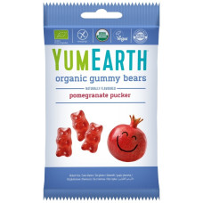YUMEARTH Органические жевательные мишки (гранатовый вкус) 50 г