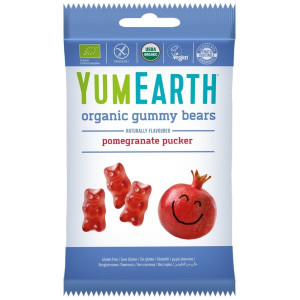 YUMEARTH Органические жевательные мишки (гранатовый вкус) 50 г