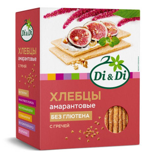 Хлебцы амарантовые "Di&amp;Di" с гречей 195г