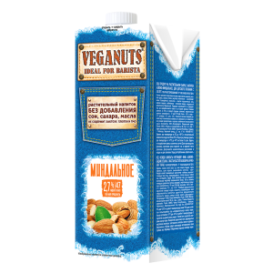 Напиток Миндальное 2,7% 1л TBA Veganuts
