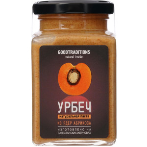 Урбеч из ядер абрикоса, стекло, 1кг тм Добрые традиции
