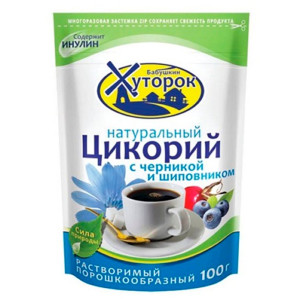 Цикорий с черникой и шиповником 100г, тм Бабушкин хуторок
