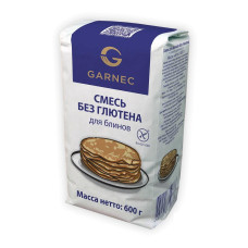 Смесь без глютена для блинов, 600г Гарнец