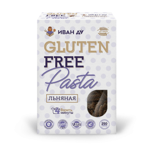 Паста Иван-Да БЕЗГЛЮТЕНОВАЯ льняная, 250г