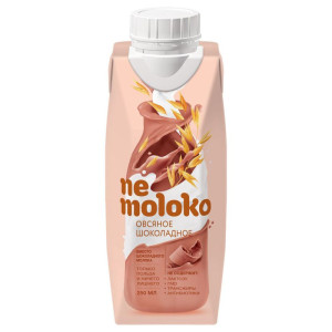 Овсяное НЕМОЛОКО, шоколадный обогащённый кальцием и витамином В2, тм "NeMoloko"