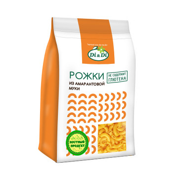 Макароны «Di&amp;Di» из амарантовой муки, без глютена , Спиральки, 250 г