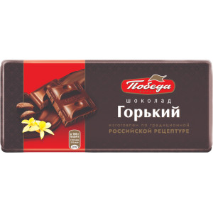 Шоколад "Горький" на сахаре 80 г Победа