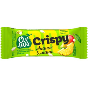 Фруктовый батончик тропич.фрукты ананас &amp; манго Олайт Crispy