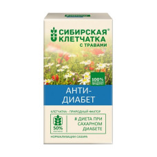 Клетчатка сибирская Анти-диабет с добавками, 150 г кор.