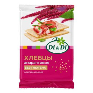 Хлебцы амарантовые без глютена , 100г, тм Di-Di