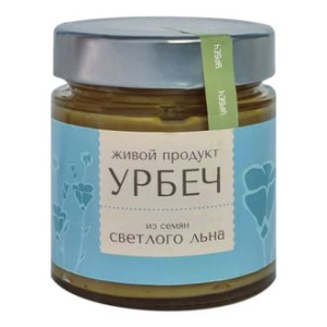Урбеч из светлого льна 200г тм Живой продукт