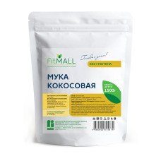 Мука без глютена безглютеновая FIT MALL кокосовая 1,5 КГ Дойпак