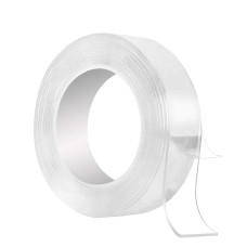 Скотч 2х сторонний тонкий прозрачный