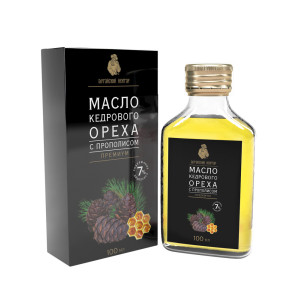 Масло кедрового ореха с прополисом 100мл Алтайский Нектар
