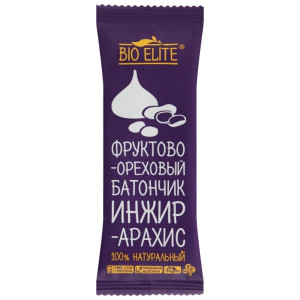 Батончик инжир арахис Bio elite