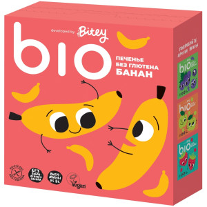 Печенье без глютена BIO "БАНАН" 150гр.
