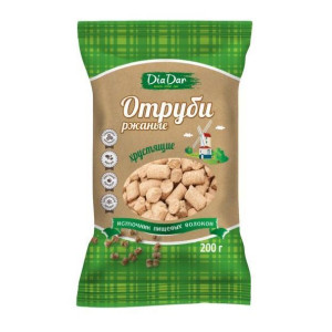 Отруби ржаные хрустящие пресованные DiaDar 200гр