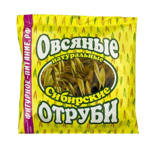 Отруби овсяные натуральные очищающие Сибирские 200гр