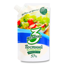 Майонез Постный 3 Желания 190гр