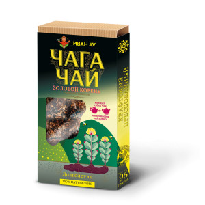 Чага-чай с золотым корнем, 100г.