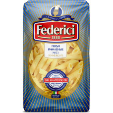 Макароны "перья" из пшеничной цельнозерновой муки 400г тм Federici
