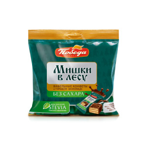 Вафли без сахара Победа в темном шоколаде, кг