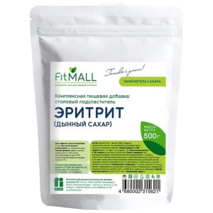 СахЗам FIT MALL Эритрит (дынный сахар) 500г Дойпак