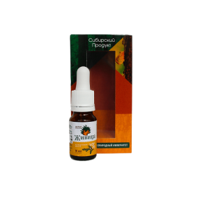 Масло из кедрового ореха с кедровой живицей 1% пищевое «Алтайское» 10мл