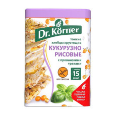 Хлебцы кукурзно-рисовые без глютена Dr Korners маленькие
