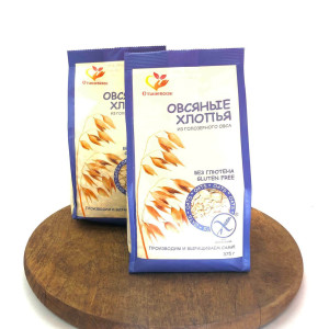 Овсяные хлопья без глютена 375гр без добавок Сташевское