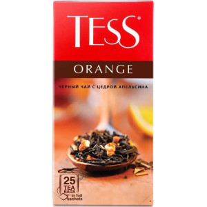 Чай черный Orange, 25 пакетиков Tess