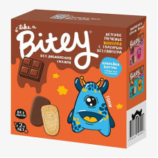 Печенье Bitey шоколад с глазурью 125гр