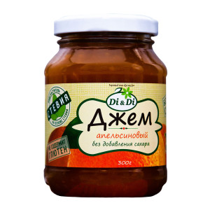 Джем апельсиновый без сахара, 300г, ТМ "Di&amp;Di"