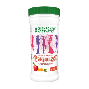 Ржаная с фруктами, Клетчатка Сибирская, 350 г