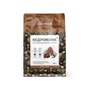 Кедрокофе антиоксидантный с чагой ТМ SibirEco, 25г
