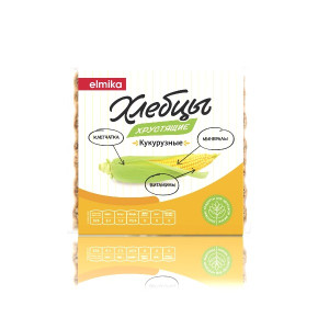 Хлебцы хрустящие кукурузные Элмика 110г