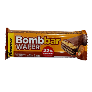 Батончик вафельный глазир. "Ореховый пломбир " 45 г ТМ BOMBBAR