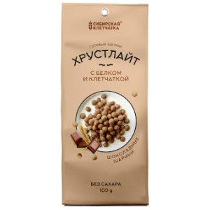 Шоколадный Завтрак "Хрустлайт" с белком и клетчаткой 100 г