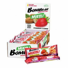 Батончик мюсли "Арахис", неглазированный мультизлаковый 45 г ТМ "BombBar"