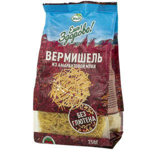 Вермишель без глютена из амарантовый муки Di-Di 250гр