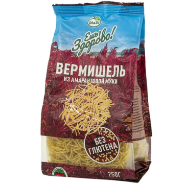 Вермишель без глютена из амарантовый муки Di-Di 250гр