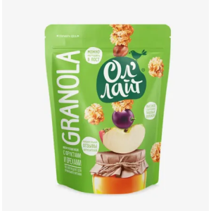 Гранола хрустящ. 60г Олайт фрукт.+орехи