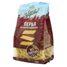Макароны без глютена Рожки из амарантовой муки 250 г «Ешь здорово»