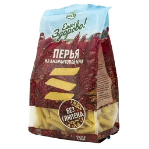 Макароны без глютена Рожки из амарантовой муки 250 г «Ешь здорово»