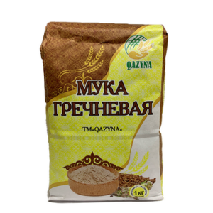 Мука без глютена гречневая 1кг ТМ "Qazyna"