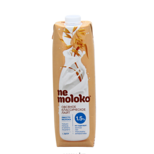 Напиток овсяный 1л классический лайт обогащённый кальцием и витамином В2 "NeMoloko"