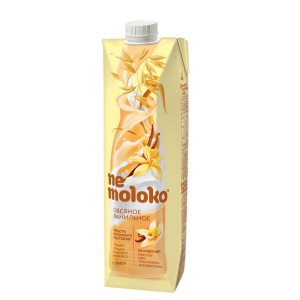 Напиток овсяный ванильный 1л,обогащённый витаминами и мин вещ-ми "Nemoloko"
