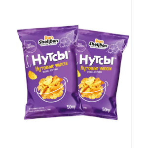 Нутсы нутовые чипсы Чеснок лен тмин Don Shelldon 50 г