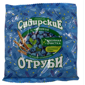 Отруби с черникой 200гр Сибирские
