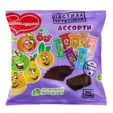 Пастила натуральная. Пастилушка-Ассорти, 200 г